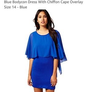 ASOS TFNC red chiffon layered dress, nwt, Sz S